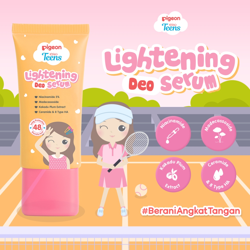 Pigeon Teens Lightening Deo Serum 30ml Perawatan Kulit Lipatan Cerah & Sehat