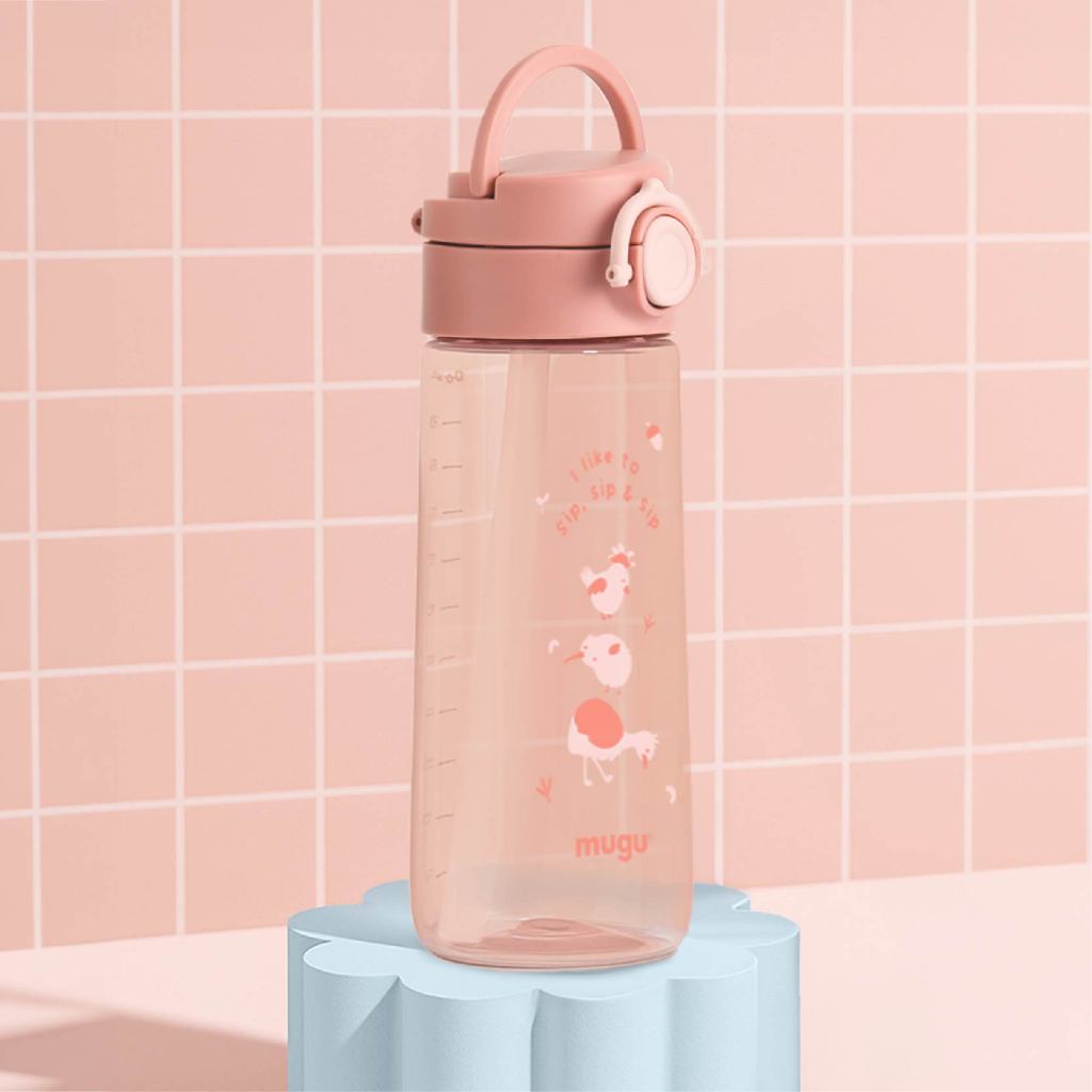 Botol Minum Anak Mugu Tritan Anti Tumpah Foto 6