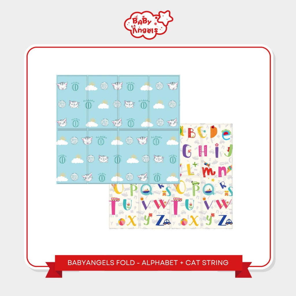 Playmat Bayi Baby Angels XPE Fold Premium 180x160 cm Double Side Tebal 1.0 cm Foto 8
