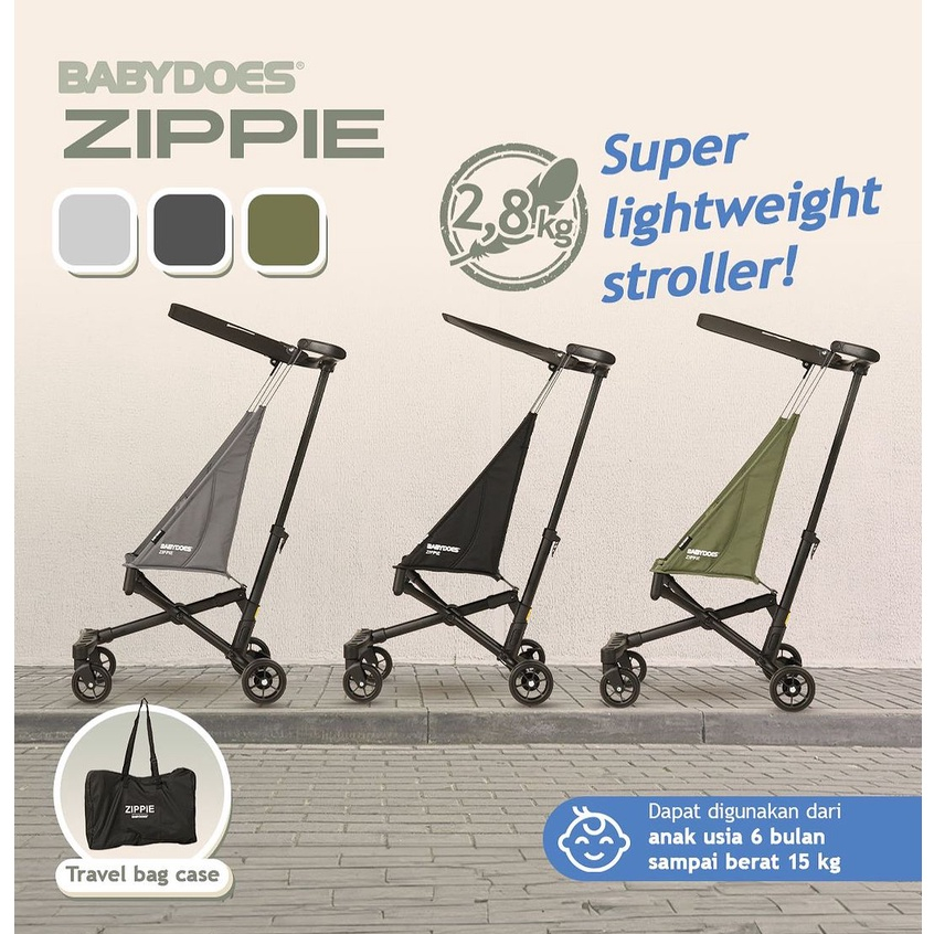 Babydoes Zippie Stroller Ultra Compact Travel Lightweight 2.8 kg Cabin Size Foto 3