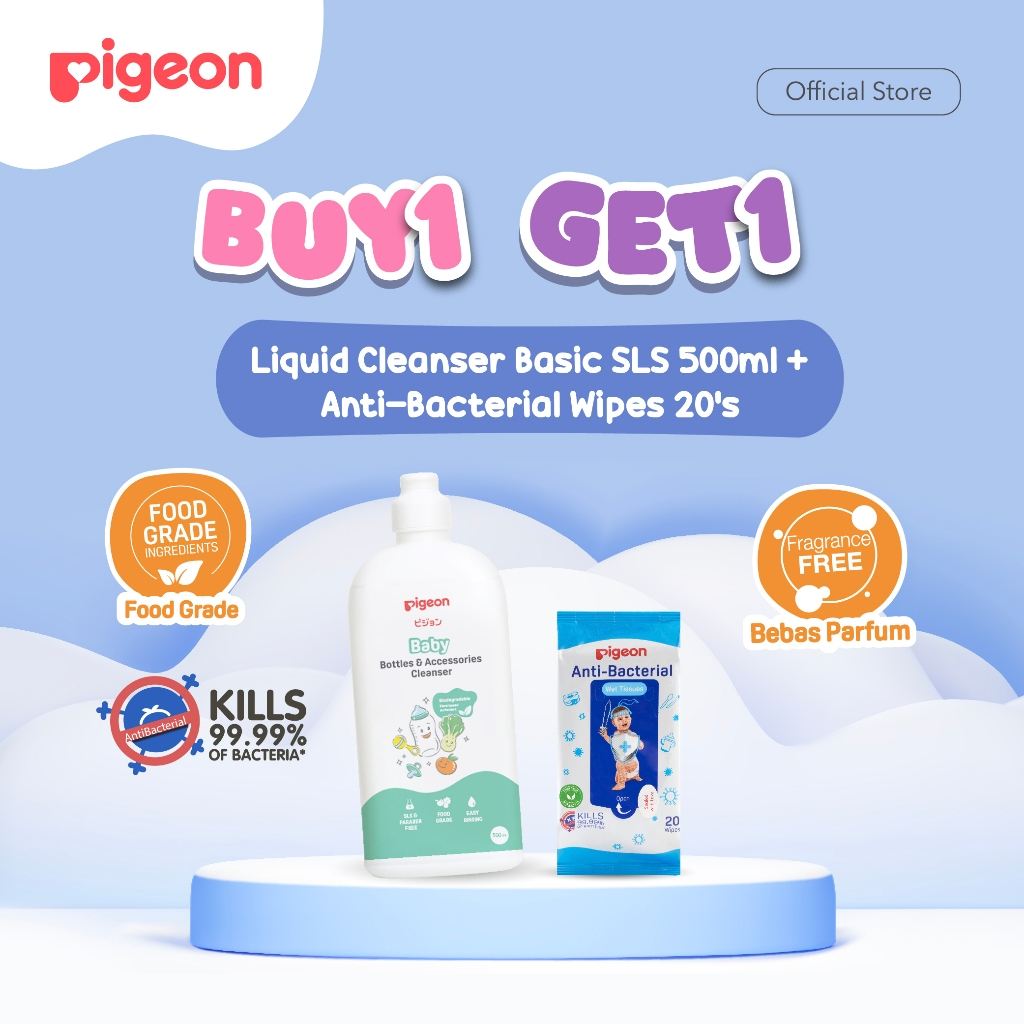 Pigeon Liquid Cleanser Basic SLS Free 500ml Botol Pembersih Botol Dot