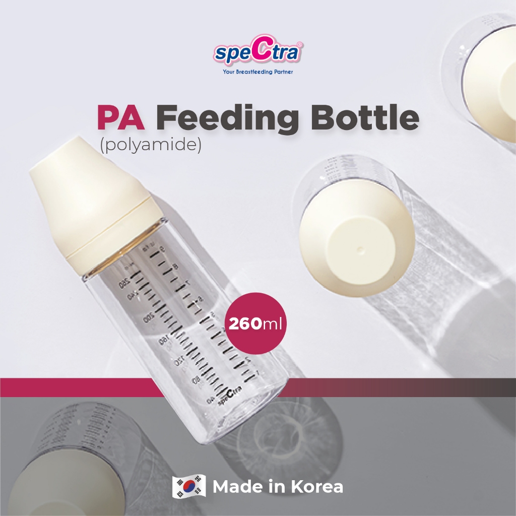 Botol Susu Spectra Baby Bottle PA 260ml Polyamide 2pcs Set Tanpa Dot Foto 3